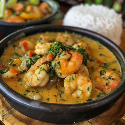  Moqueca de Camarão:  The Symphony of Coconut Milk and Seafood Spices Awakes Your Taste Buds!