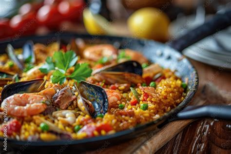  Paella Valenciana: A Symphony of Saffron and Seafood Delights!